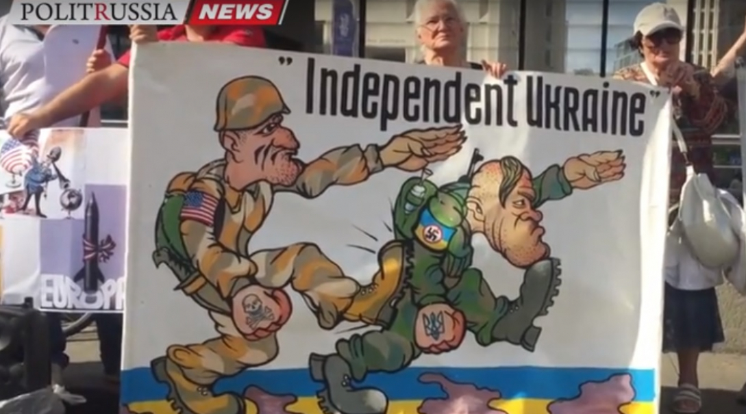 В Берлине прошла акция против диверсий и провокаций украинских властей