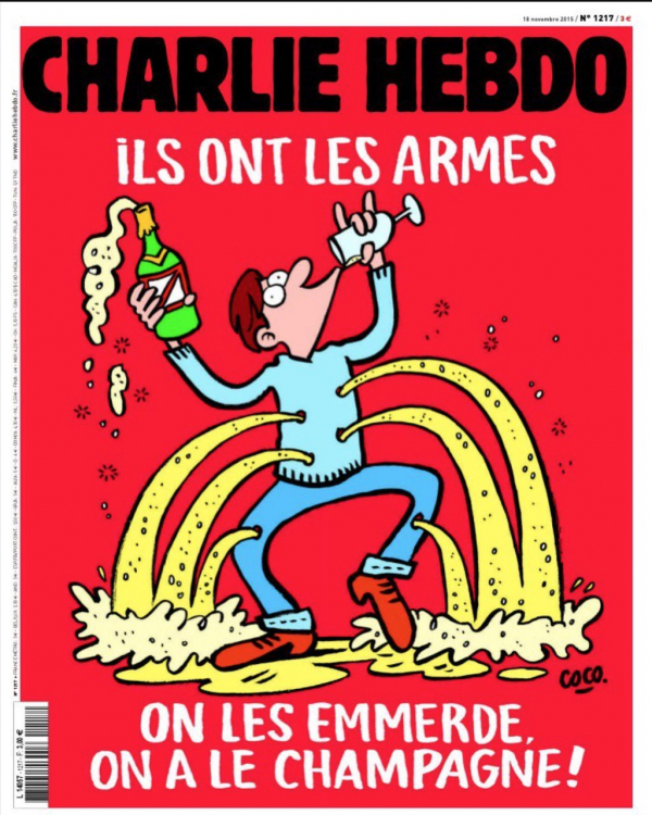 Charlie Hebdo посвятил целый номер карикатурам на теракты в Париже