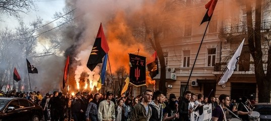 В Одессе прошло шествие неонацистов