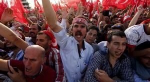 В Турции прошел многотысячный митинг против терроризма
