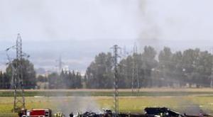 Военный самолет Airbus рухнул на территорию завода Coca-Cola в Испании