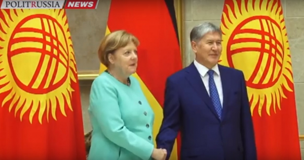 Ангела Меркель совершила исторический визит в Кыргызстан