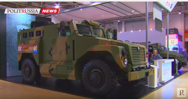 Новейший полицейский бронеавтомобиль "Медведь" показали на "Интерполитехе"