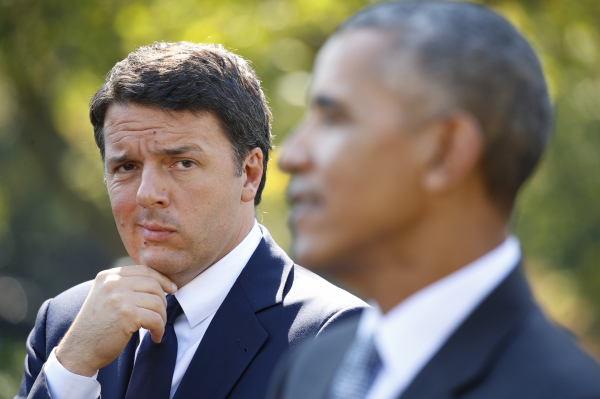 Обама заверил, что США и Италия выступают за сохранение антироссийских санкций 