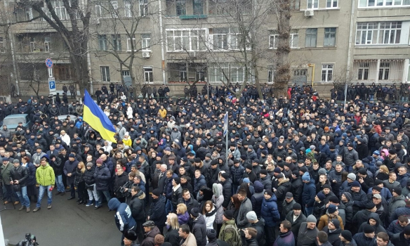 Правоохранители пикетировали здание МВД в Киеве