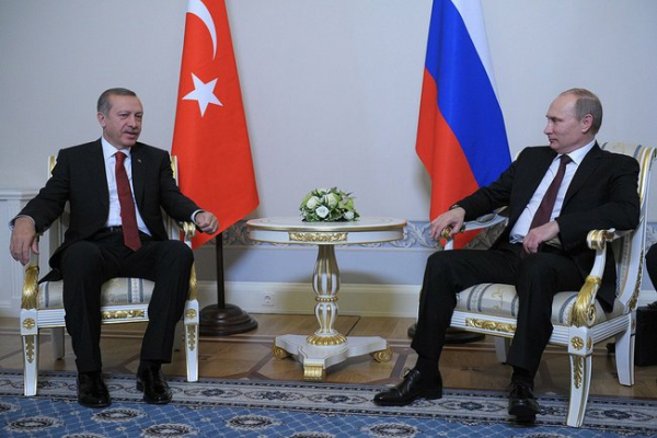 Путин обсудил с Эрдоганом строительство "Турецкого потока"