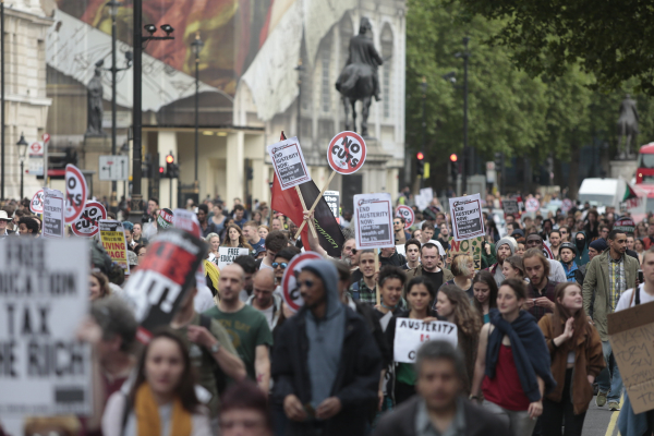 В Лондоне прошел митинг против мер жесткой экономии