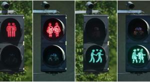 "Гомосексуальные" светофоры навсегда останутся на улицах Вены
