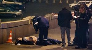  Появились первые фото с места убийства Бориса Немцова