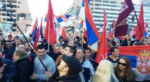 В Белграде прошла манифестация против сближения с ЕС и НАТО