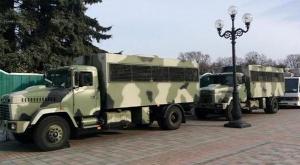 В центре Киева введен режим усиленной охраны